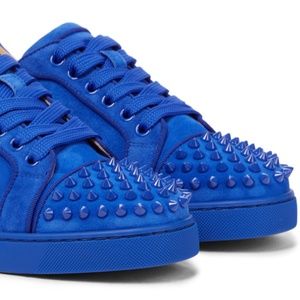 Christian Louboutin's Vieira Spikes sneakers blue spikes